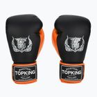 Boxerské rukavice Top King Reborn Semi Leather black/orange