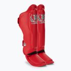 Chrániče holenních kostí a chodidel Top King Pro Semi Leather red