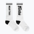 Ponožky Fairtex "Muay Thai" bílé/černé