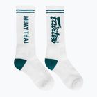 Ponožky  Fairtex "Muay Thai" white/green