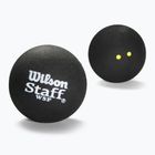 Squashové míčky  Wilson Staff Ball Double Yellow Dot 3 ks black