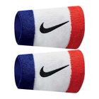 Náramky Nike Swoosh Doublewide Wristbands bílé N0001586-620