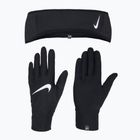 Dámský set čelenka a rukavice  Nike Essential Running black/black/silver