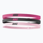 Čelenka  Nike Elastic Headbands 2.0 3 szt. spark/gridiron/pink glaze