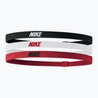 Čelenka  Nike Elastic Headbands 2.0 3 szt. black/white/university red