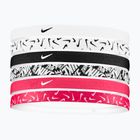 Čelenka Nike Headbands Printed 6 ks white/aster pink/black