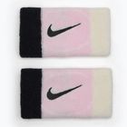 Potítka  Nike Swoosh Doublewide Wristbands 2 szt. pink foam/coconut milk/black