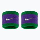 Potítka na zápěstí Nike Swoosh Classic Wristbands 2 ks clover/fierce purple/white