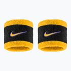 Potítka na zápěstí Nike Swoosh Classic Wristbands 2 ks black/court purple/university gold