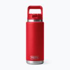 Termo láhev YETI Rambler Straw 769 ml rescue red