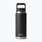 Termo láhev YETI Rambler Straw 769 ml black