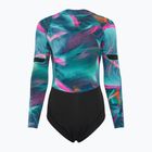 Dámský plavecký neopren ION Amaze Hot Shorty 1.5 Front Zip tropical palm glitch