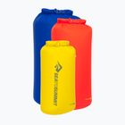 Sada vodotěsných vaků Sea to Summit Lightweight Dry Bag 3 pcs. 8, 13, 20 l surf the web/sulphur/spicy orange