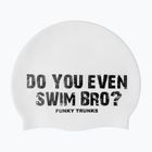 Plavecká čepice Funky Trunks Silicone white swim bro
