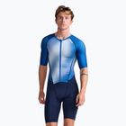 Pánský cyklistický oblek 2XU Aero Sleeved midnight/white