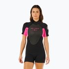 Dámský neopren na plavání Rip Curl Omega 2/2 mm Back Zip Springsuit black/pink