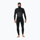 Pánský plavecký neopren Rip Curl Dawn Patrol Hooded 6/4 mm Chest Zip black