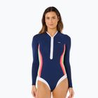 Dámské jednodílné plavky Rip Curl Surf Stripe UPF Surf Suit dark navy