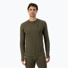 Pánská termoakční mikina Mons Royale Cascade Merino Base Layer dark olive