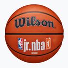 Dětský basketbalový míč   Wilson NBA JR Fam Logo Authentic Outdoor brown velikost 5