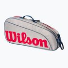 Wilson Junior 3 Pack dětská tenisová taška šedá WR8023901001