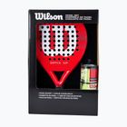 Padelová raketa + 3 míče Wilson Optix XP Padel Kit Box red
