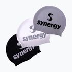 Plavecká čepice Synergy Silicone Swim Cap 3 pcs. black/silver/white