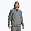 Pánská mikina Under Armour Rival Hoodie pitch gray light heather/onyx white