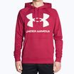 Pánská sportovní mikina Under Armour pánská tréninková mikina Rival Fleece Big Logo HD červeno- bílá 1357093-664