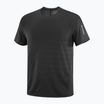 Pánské běžecké tričko Salomon Sense Aero Tee GFX deep black/black