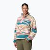 Dámská fleecová mikina Columbia Helvetia II Printed Cropped Half Snap river blue/rogue walley