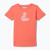 Dětské trekingové tričko Columbia Mission Lake Graphic hot coral/foxy swirl
