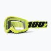 Cyklistické brýle 100% Strata 2 fluo yellow/clear 