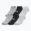 Tréninkové ponožky Under Armour Essential No Show 6 Pack black/black/halo gray