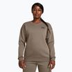 Dámská mikina Under Armour Essential Fleece Crew taupe dusk/black
