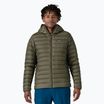 Pánská péřová bunda  Patagonia Down Sweater Hoody pine needle green