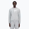 Pánská mikina New Balance Stacked Logo French Terry Hoodie athletic grey