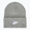 Zimní čepice  Nike Peak Futura Beanie dark grey heather/white