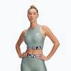 Dámský fitness  top Under Armour Heat Gear Rib Tank silica green/silica green/white