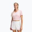 Dámské tréninkové tílko Under Armour Tech V-Twist prime pink/white