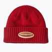 Zimní čepice Patagonia Brodeo Beanie oval logo: amanita red