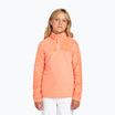 Dětská mikina ROXY Whitecamp Half Zip Girl peach pink roxygram tonal
