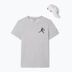 Pánské tenisové tričko Lacoste TH1044 silver chine/navy blue