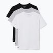 Pánské tričko Lacoste TH9010 3-pak white/silver chine/black