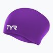 Plavecká čepice TYR Long Hair Wrinkle Free Silicone purple