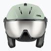 Lyžařská helma UVEX Instinct Visor oxid green matt/mirror silver/smoke