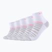 Ponožky Skechers Mesh Ventilation Quarter 5 párů white mix