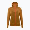 Dámská trekingová mikina Salewa Puez Hybrid PL FZ Hoody golden brown melange