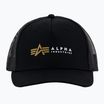 Pánská kšiltovka Alpha Industries Label Trucker black