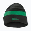 Dětská zimní čepice Jack Wolfskin Stripy Knit slate green/mystic
